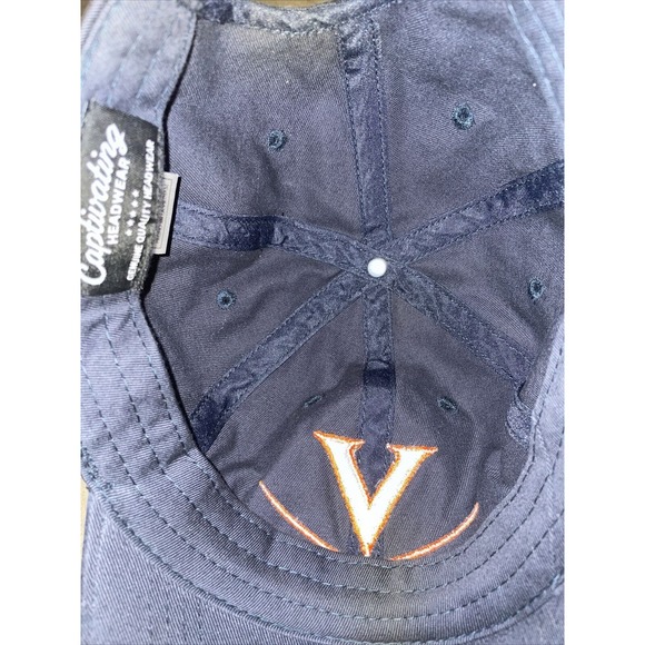 VIRGINIA CAVALIERS HAT Blue relaxed dad cap Cavs adjustable men/women - Picture 4 of 4